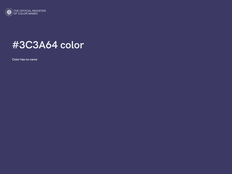 #3C3A64 color image