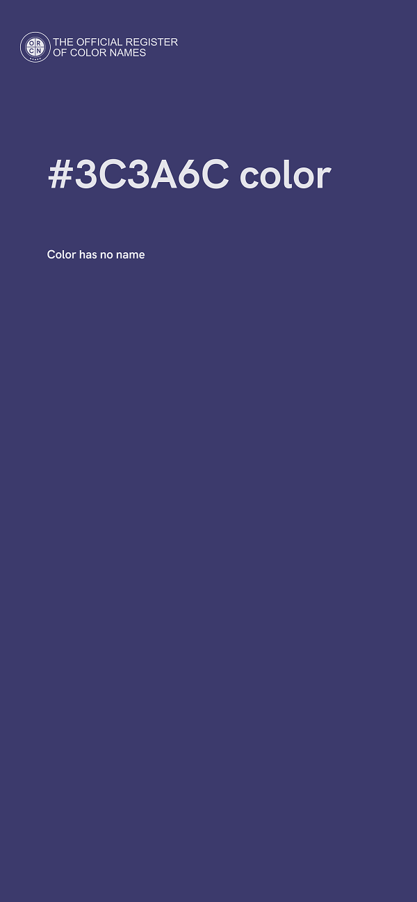 #3C3A6C color image