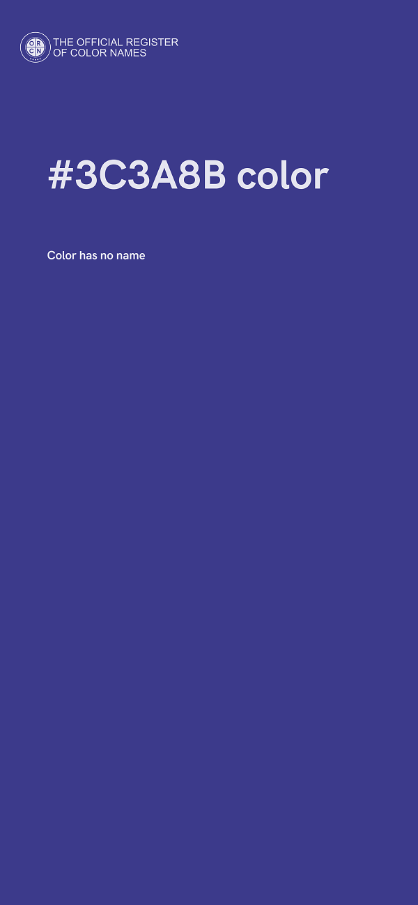 #3C3A8B color image