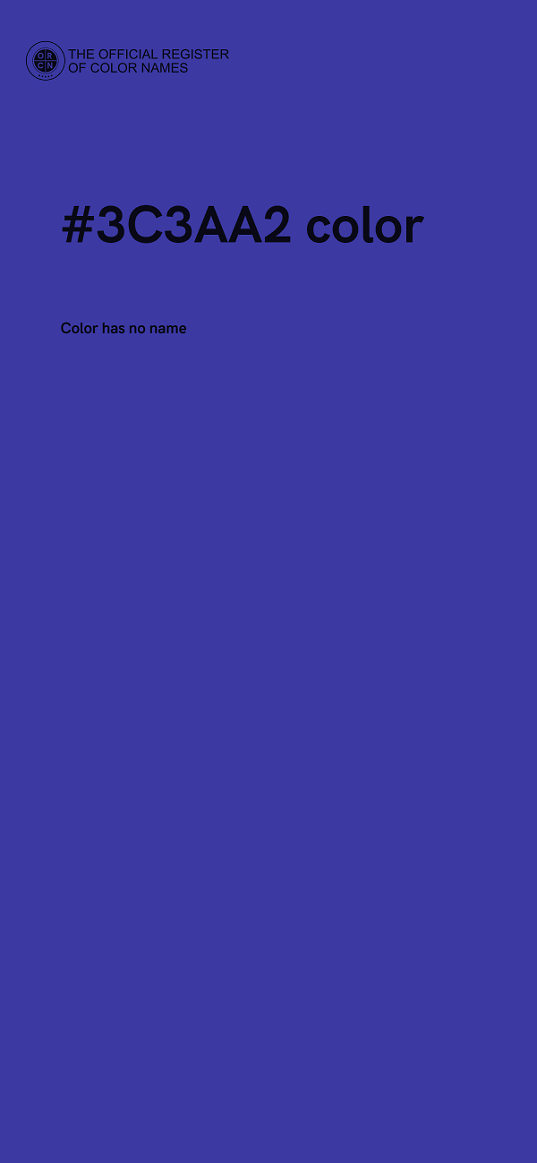 #3C3AA2 color image