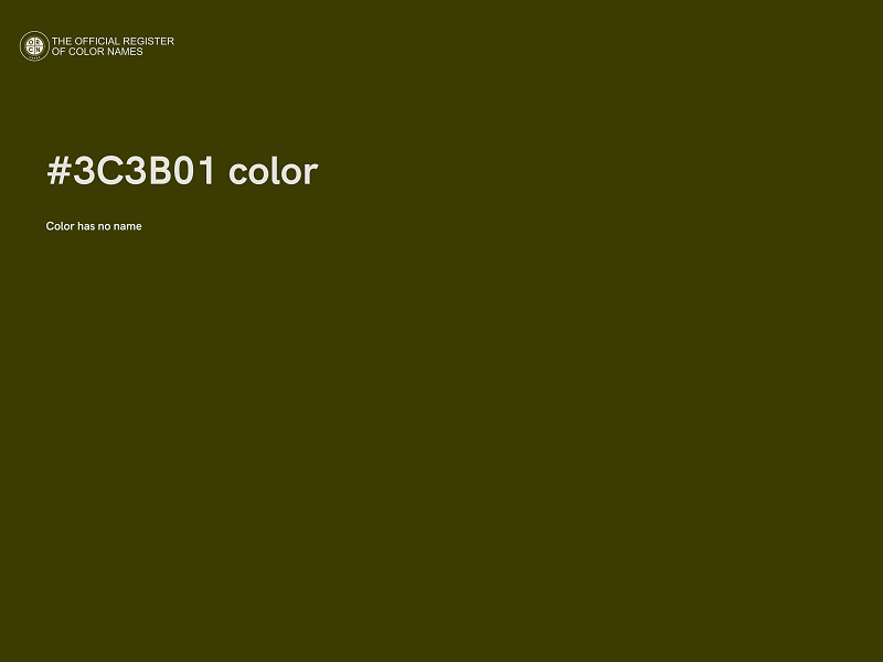 #3C3B01 color image