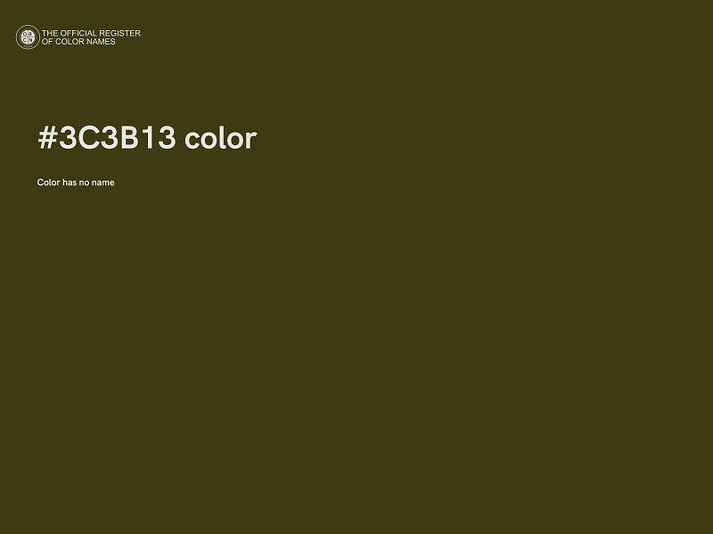 #3C3B13 color image