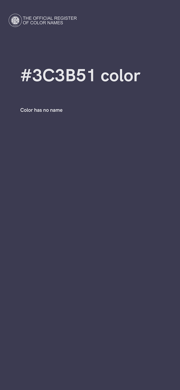#3C3B51 color image