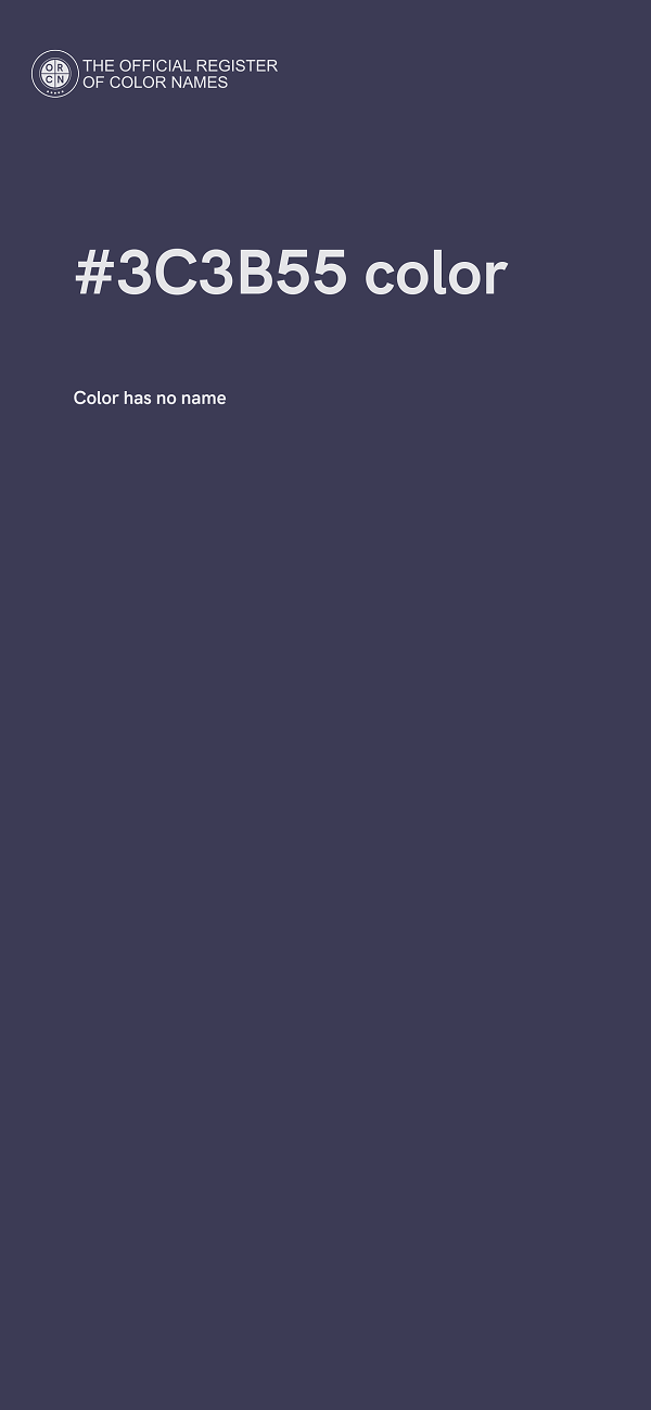 #3C3B55 color image