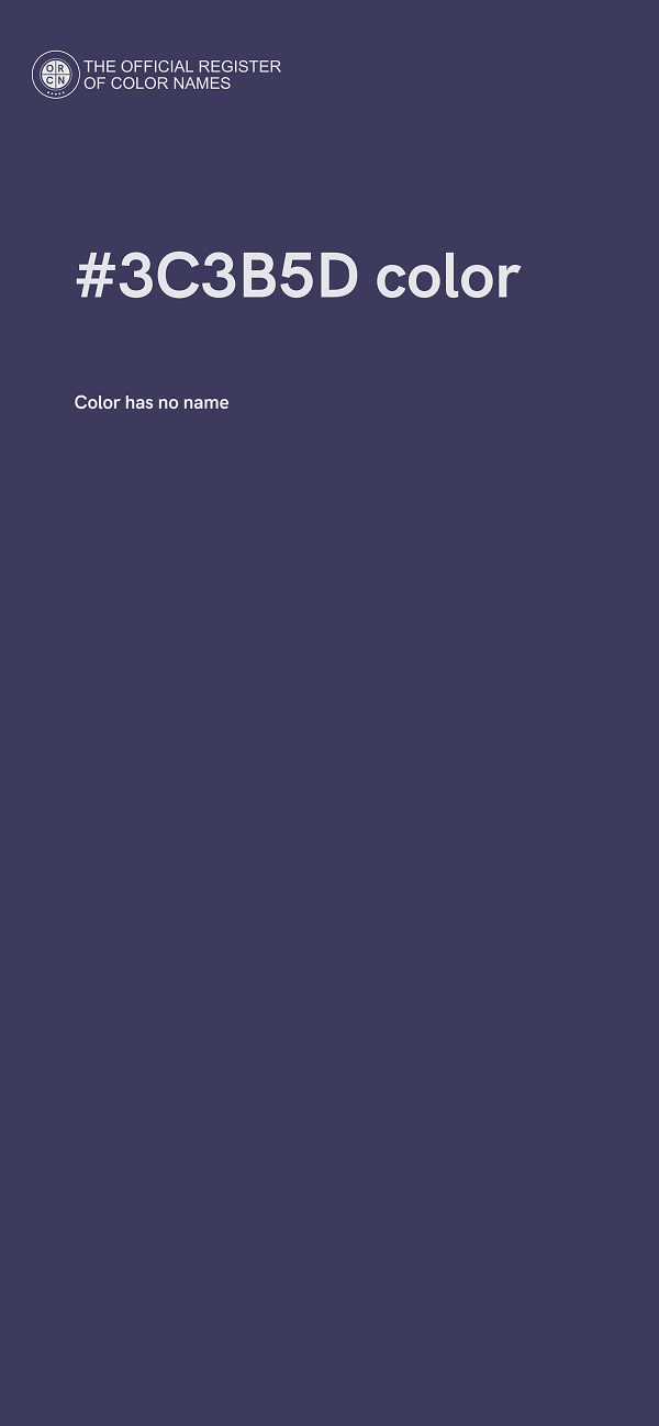 #3C3B5D color image