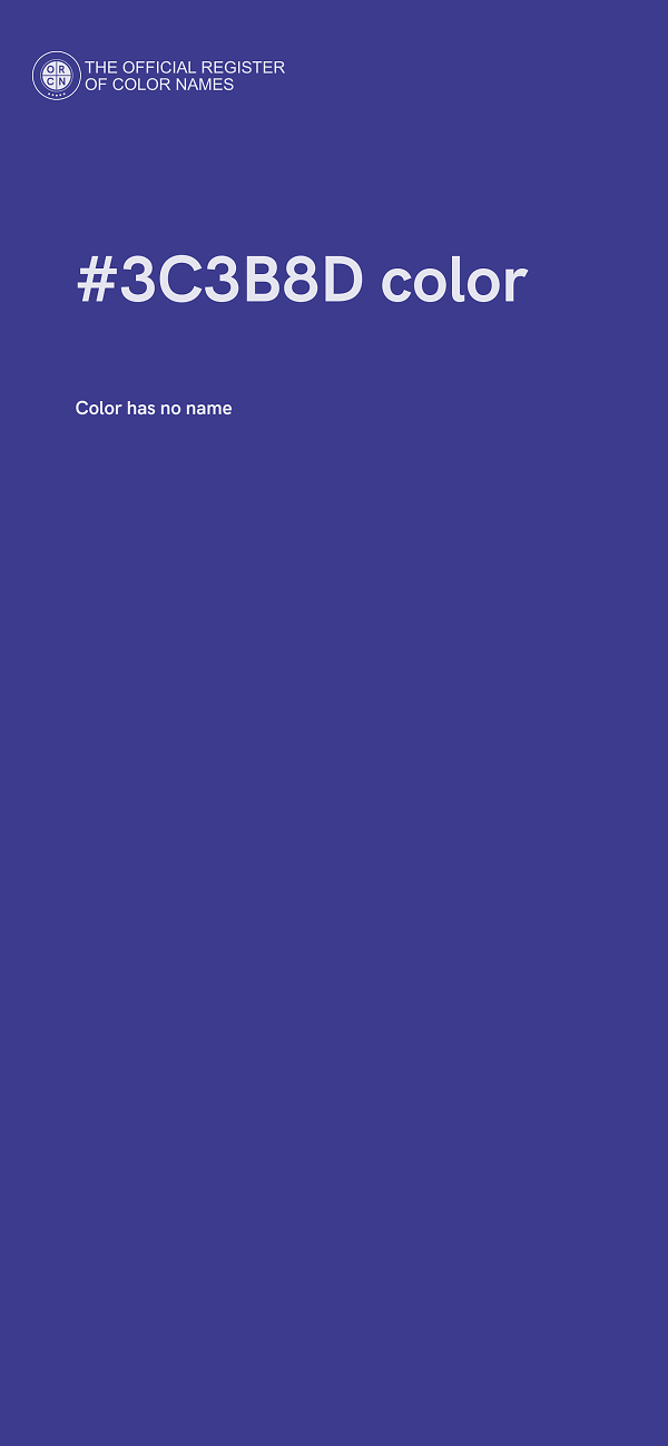 #3C3B8D color image