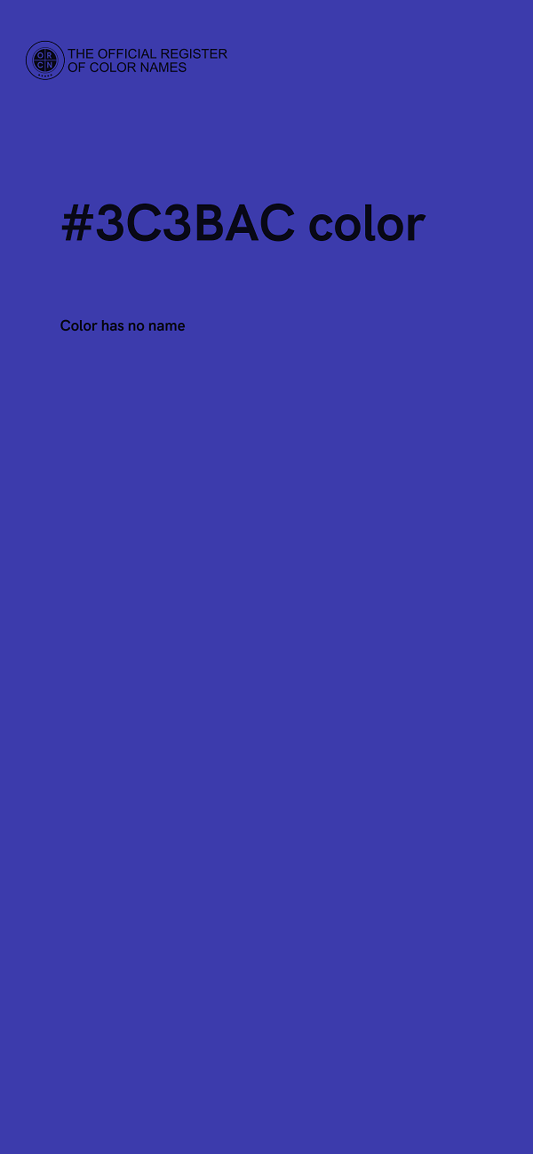 #3C3BAC color image