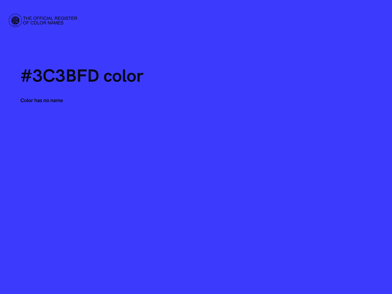 #3C3BFD color image