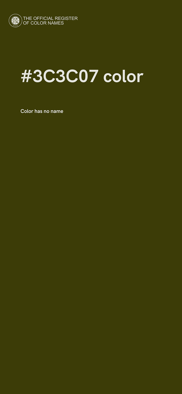 #3C3C07 color image