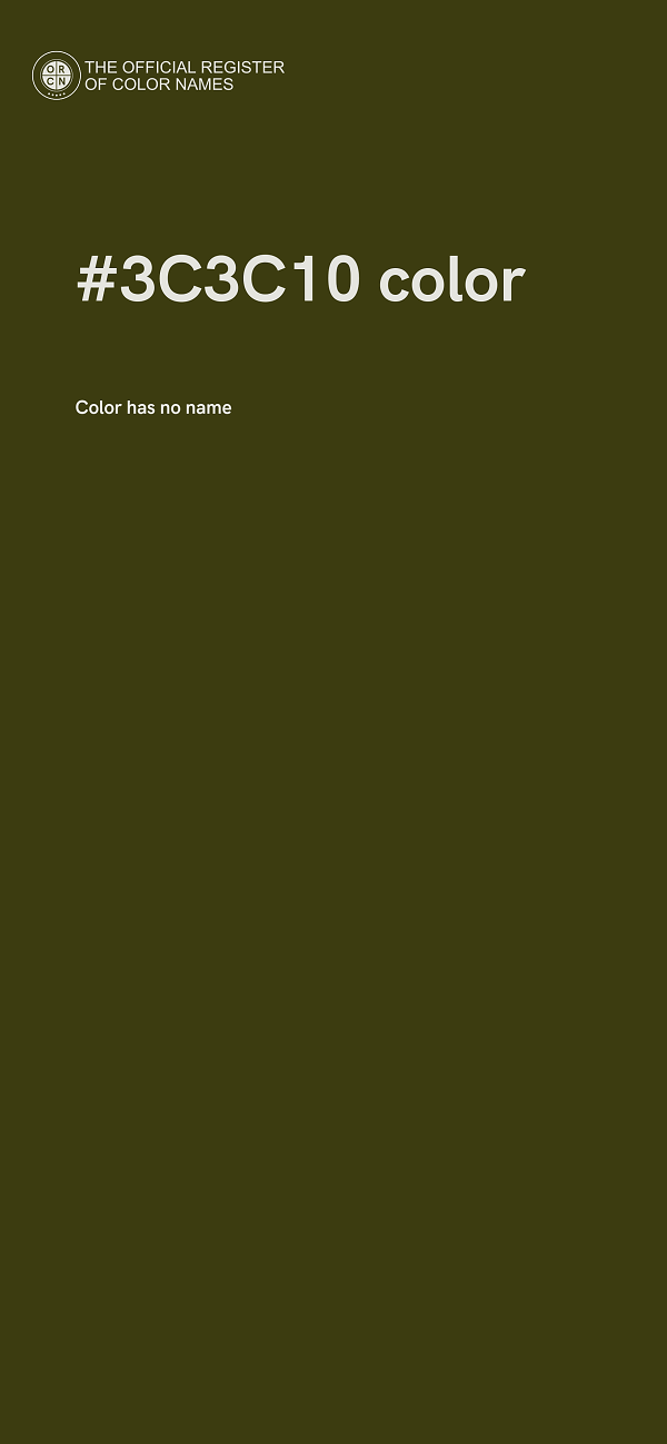 #3C3C10 color image
