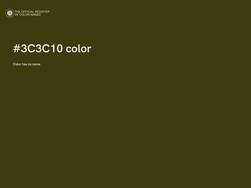#3C3C10 color image
