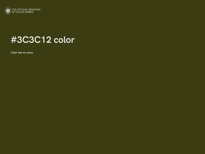 #3C3C12 color image