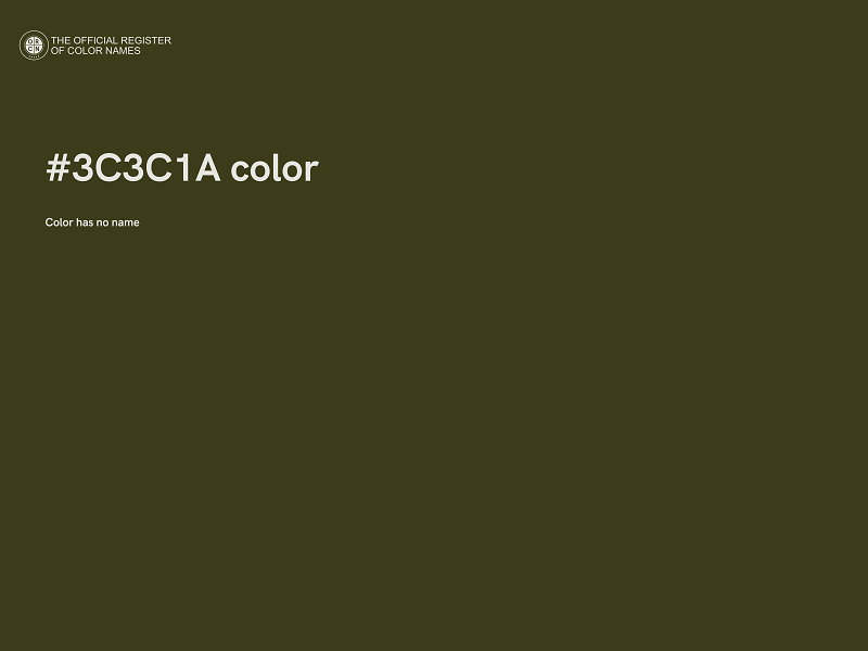 #3C3C1A color image