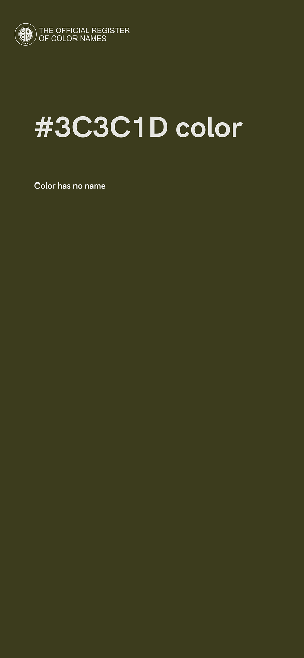 #3C3C1D color image