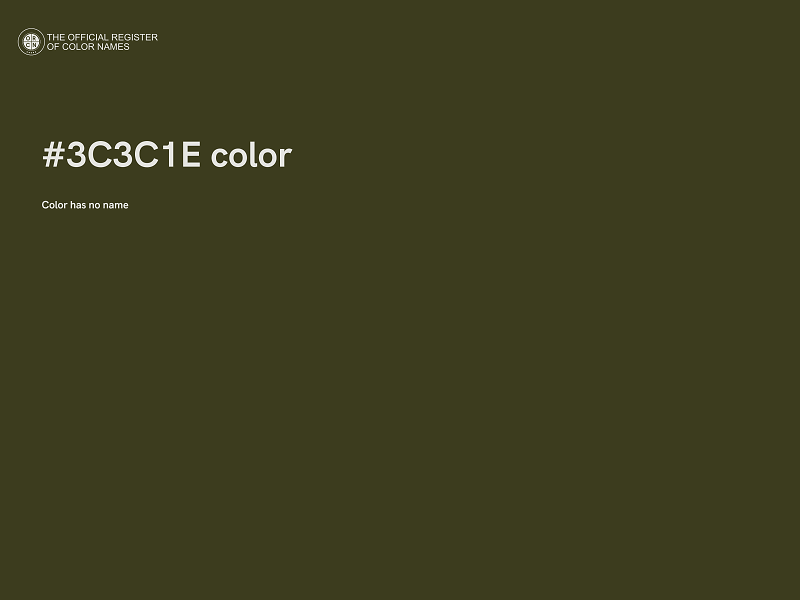#3C3C1E color image