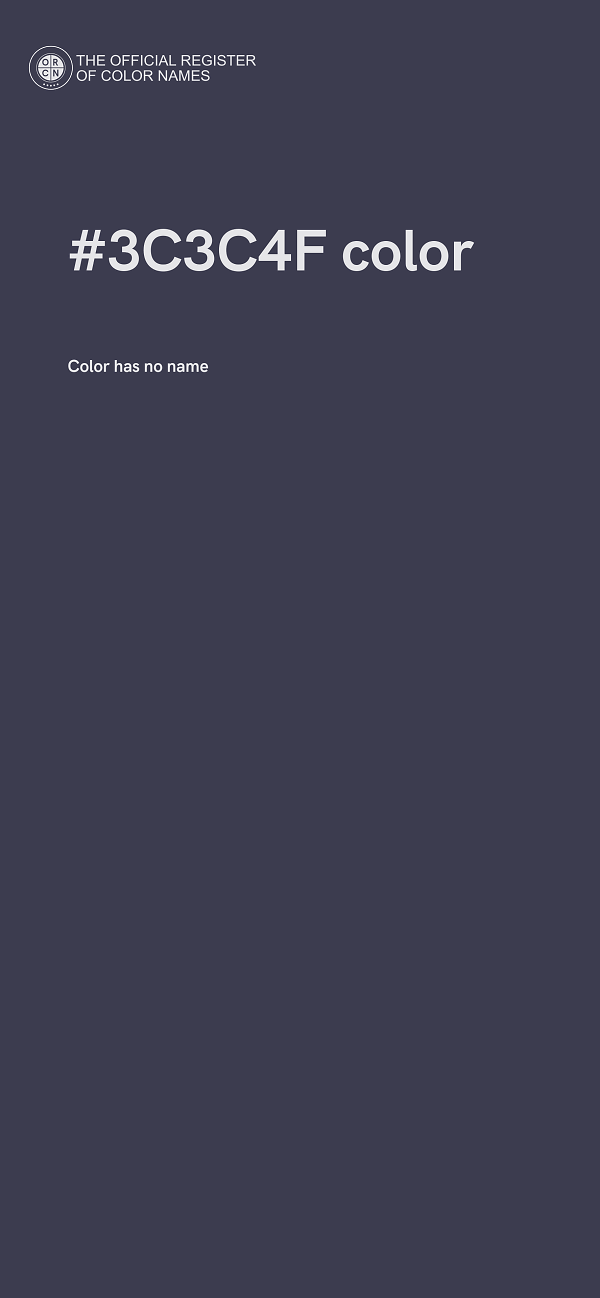 #3C3C4F color image