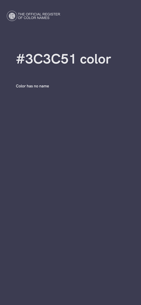 #3C3C51 color image