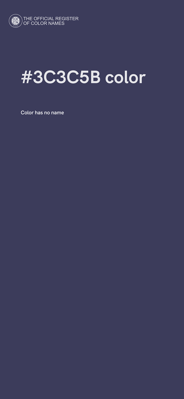 #3C3C5B color image