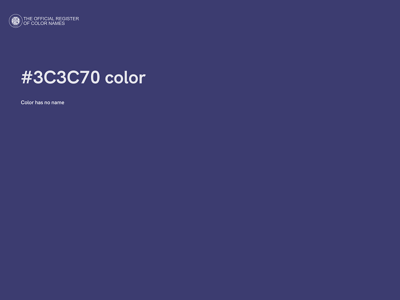 #3C3C70 color image