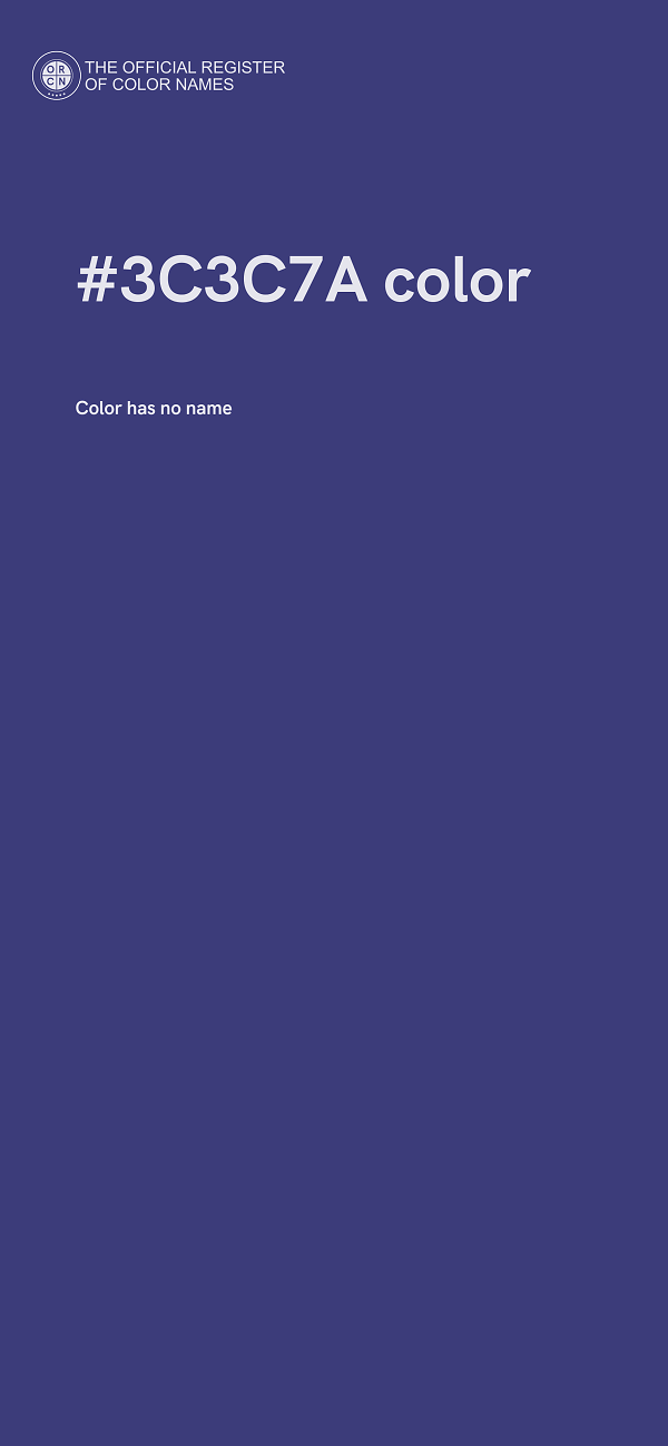 #3C3C7A color image
