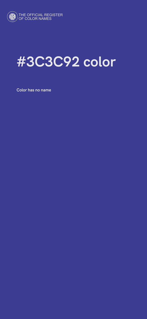 #3C3C92 color image