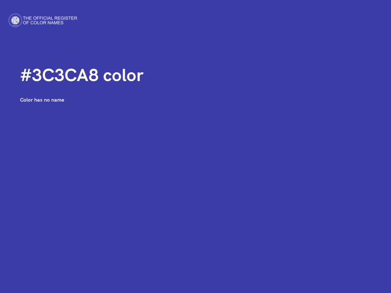 #3C3CA8 color image
