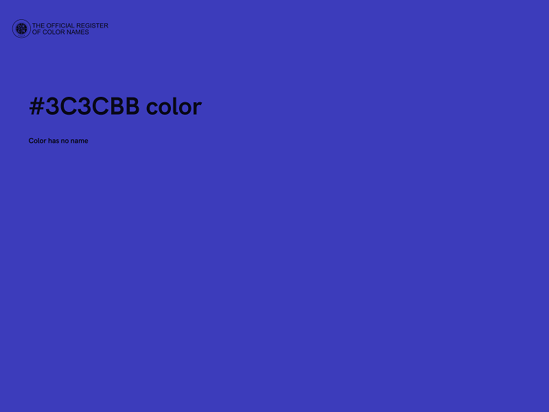 #3C3CBB color image