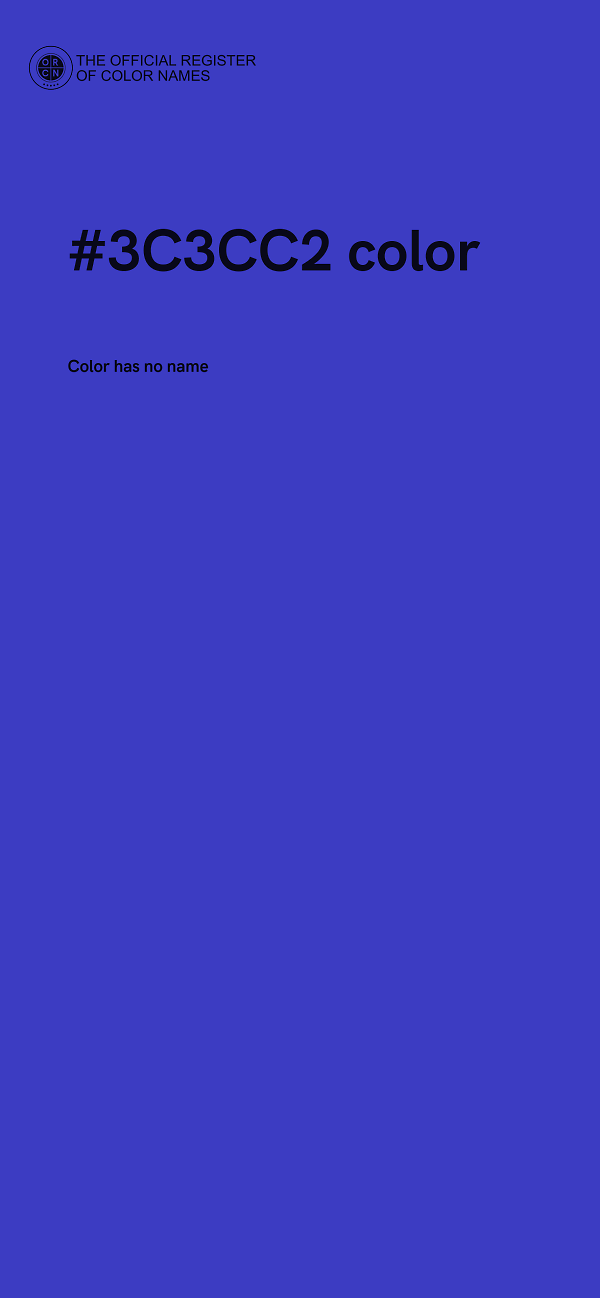 #3C3CC2 color image
