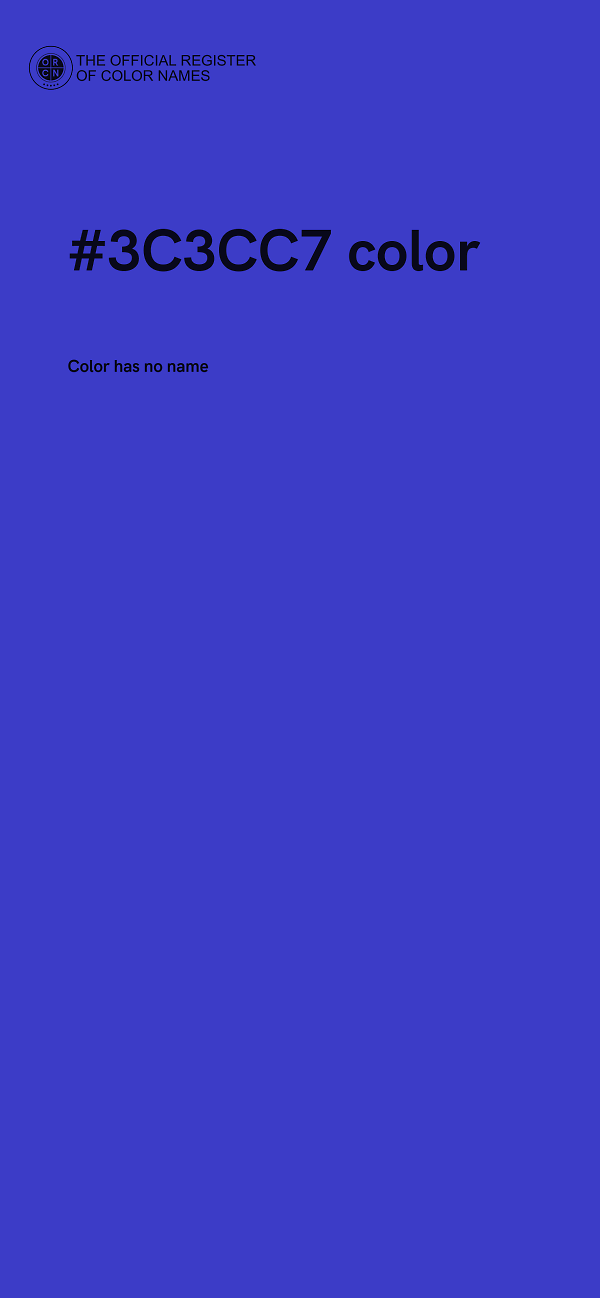 #3C3CC7 color image