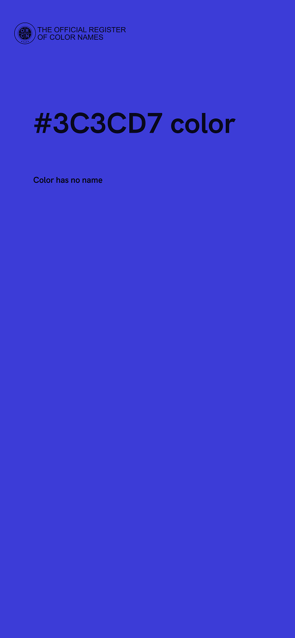 #3C3CD7 color image