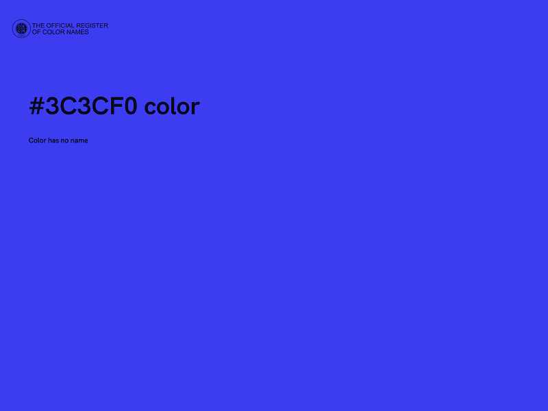 #3C3CF0 color image