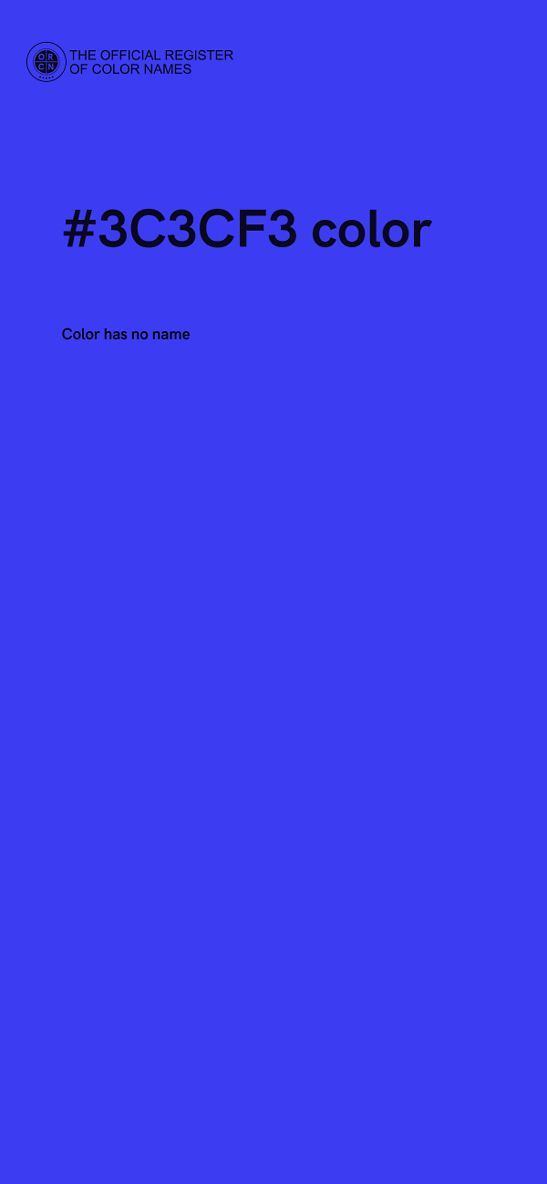 #3C3CF3 color image