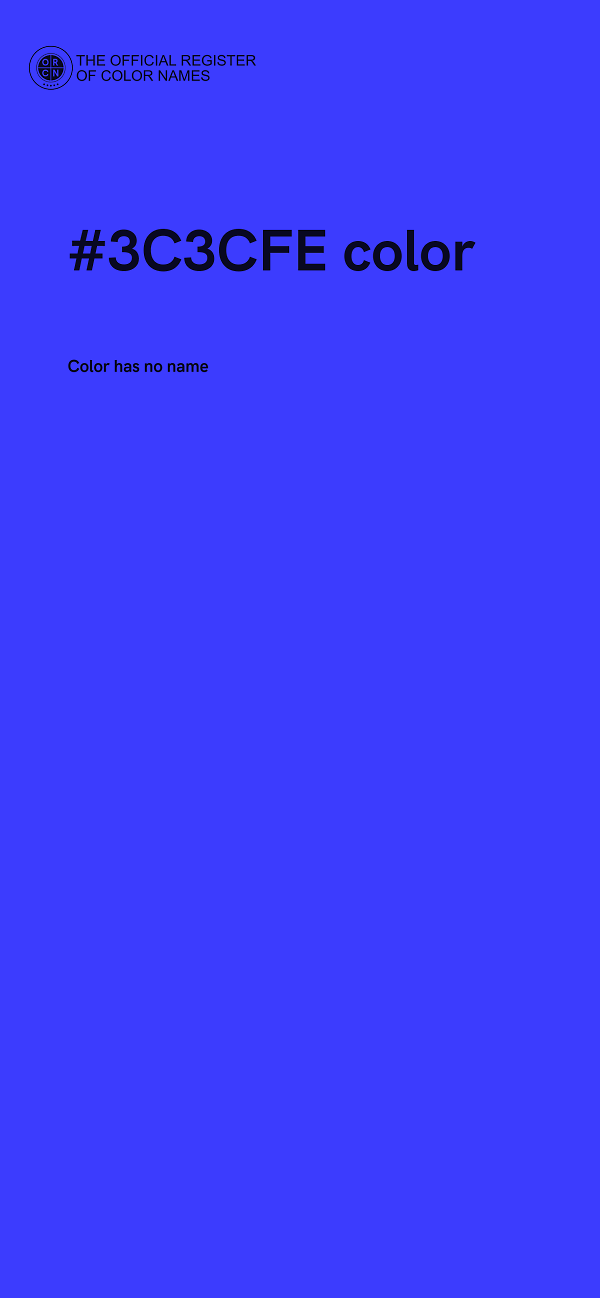 #3C3CFE color image