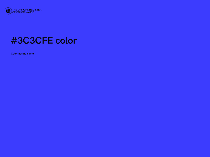 #3C3CFE color image