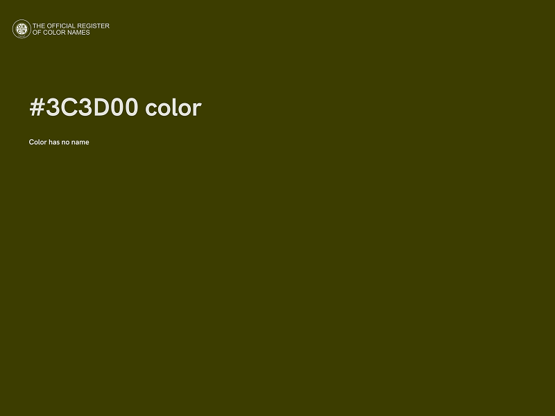 #3C3D00 color image