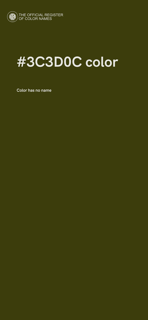 #3C3D0C color image