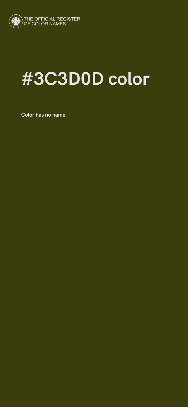 #3C3D0D color image