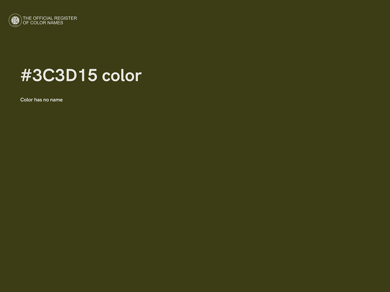 #3C3D15 color image