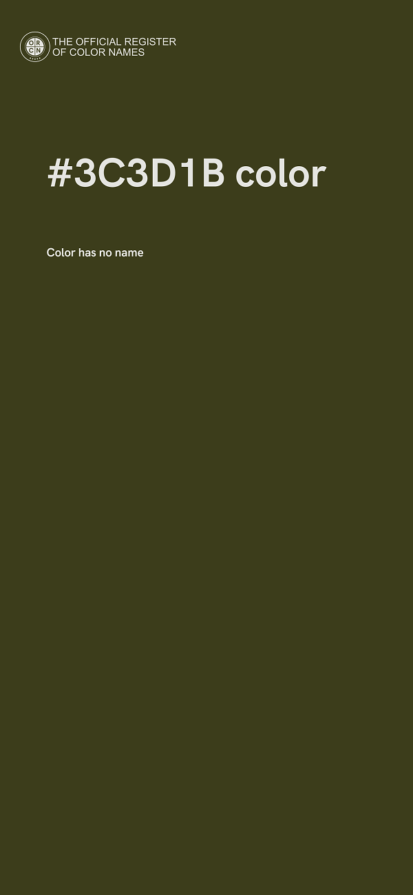 #3C3D1B color image