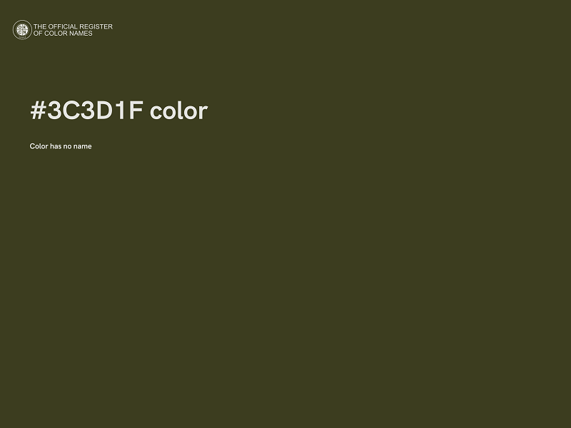 #3C3D1F color image