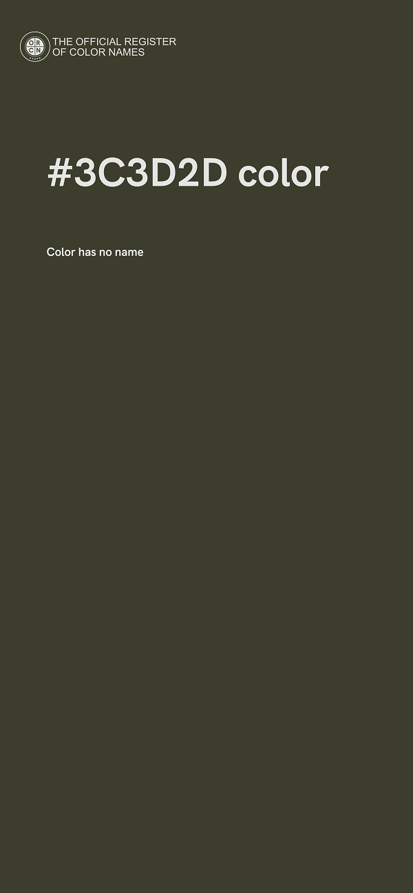 #3C3D2D color image