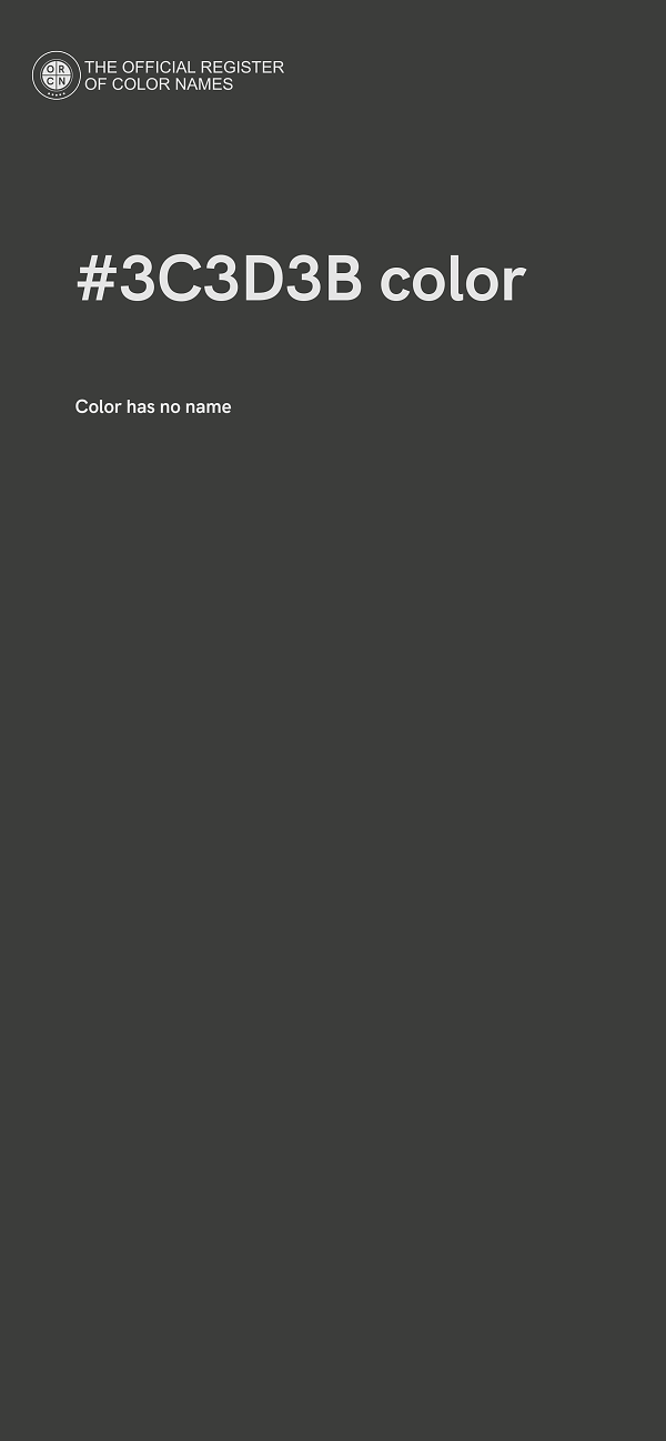 #3C3D3B color image