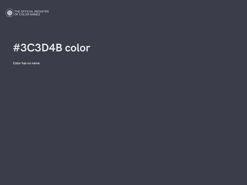 #3C3D4B color image