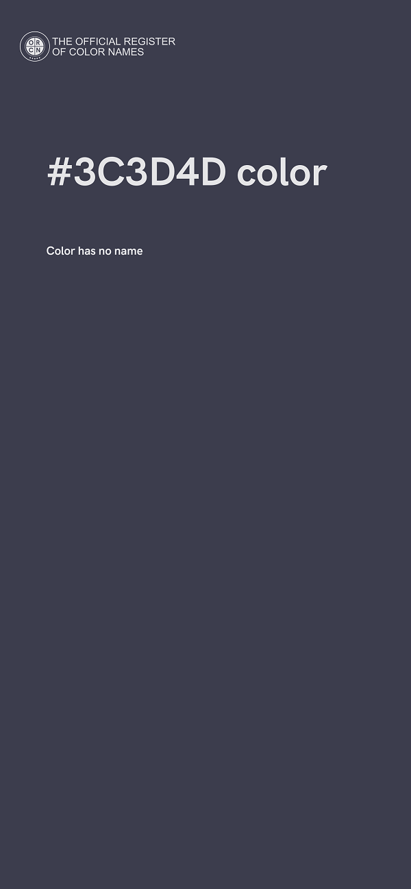 #3C3D4D color image