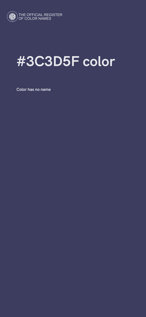 #3C3D5F color image