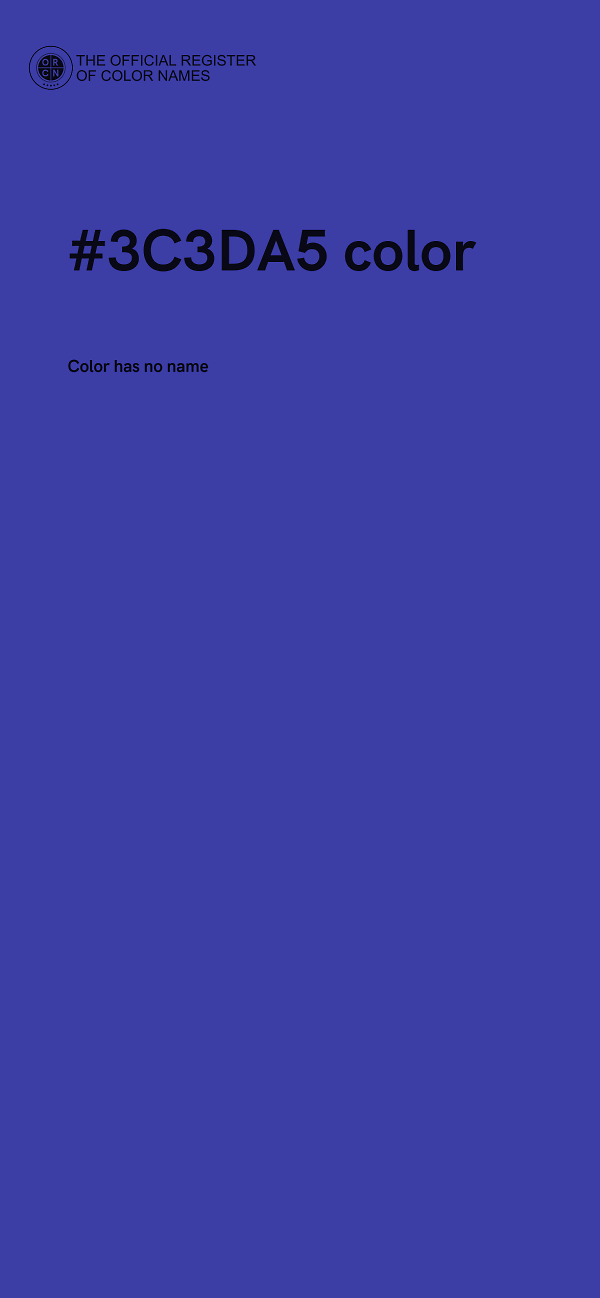 #3C3DA5 color image