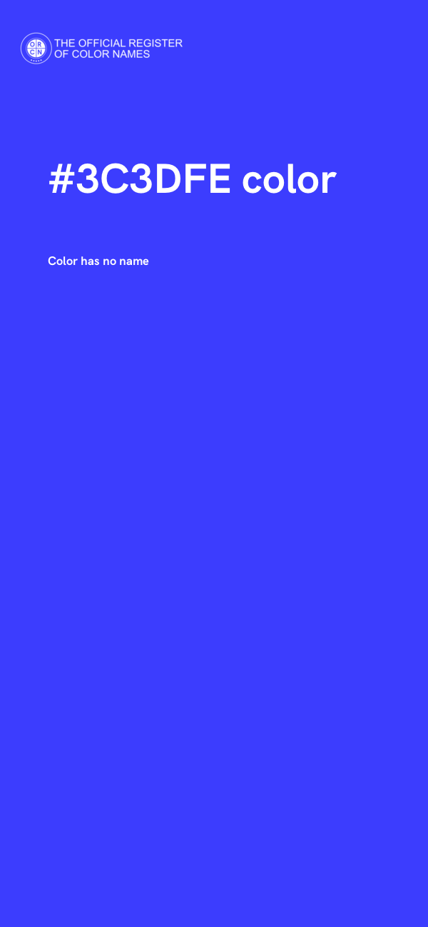#3C3DFE color image