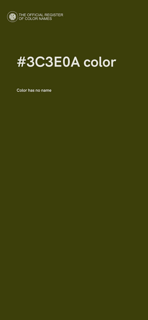 #3C3E0A color image