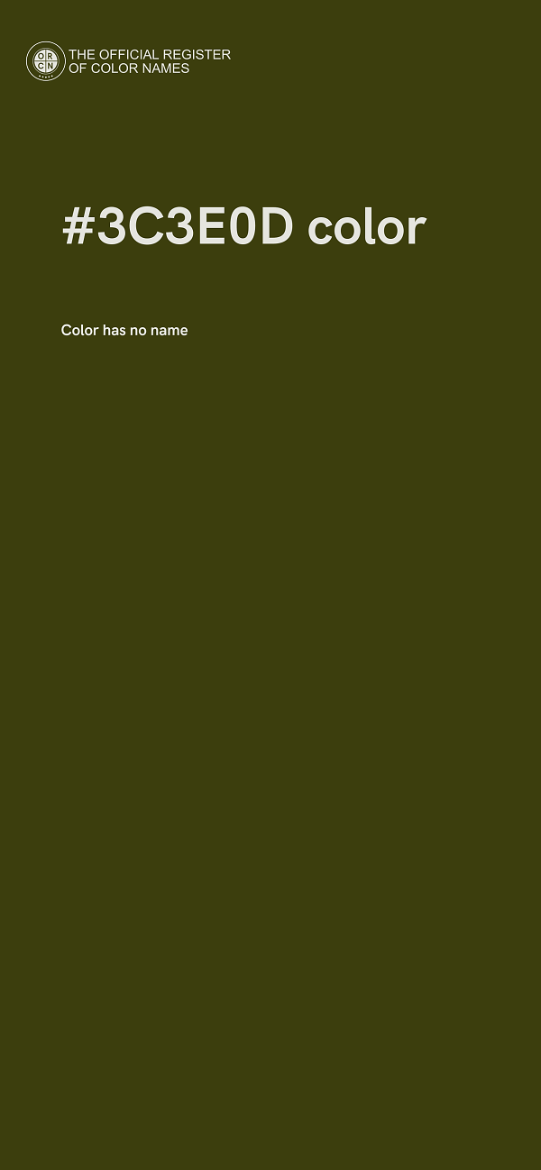#3C3E0D color image