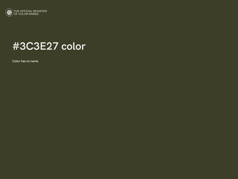 #3C3E27 color image
